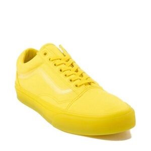 New Old Skool Translucent Yellow Vans Size 10.5 Women 12